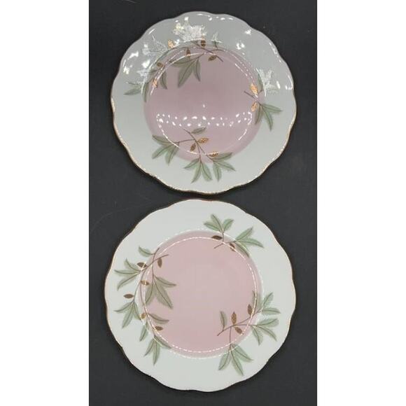 Royal Albert Braemar Bone China 6.25" Dessert Plates Set of 6 Pink Gold Fluted - Picture 11 of 13